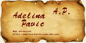 Adelina Pavić vizit kartica